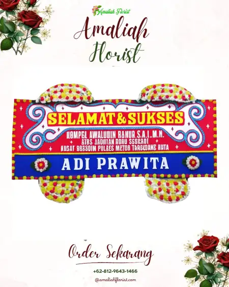 Papan Bunga Ucapan Selamat Golo
